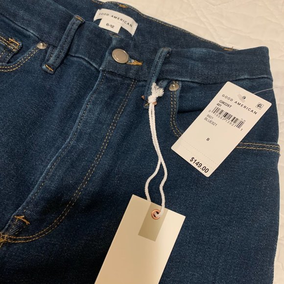 NWT - Good American Always Fits Good Waist, Size 6-12, Blue 821 - Picture 3 of 5